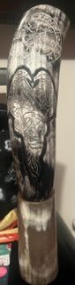Customer photo review of Premium Ravens Guidance Drinking Horn