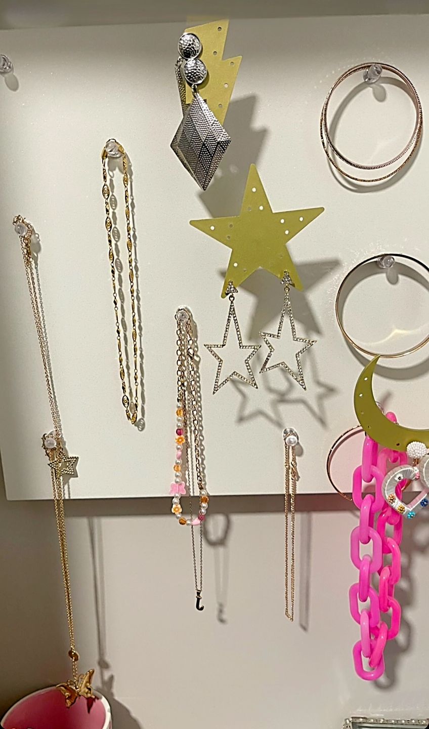Customer photo review of Wall Jewelry Organizer Large Board For Tweens, Teens, & Young Adult Girls