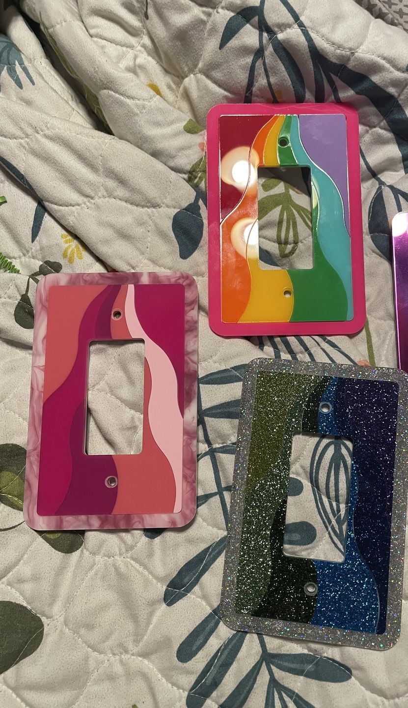 Customer photo review of Smoke Trail Light Switch Cover