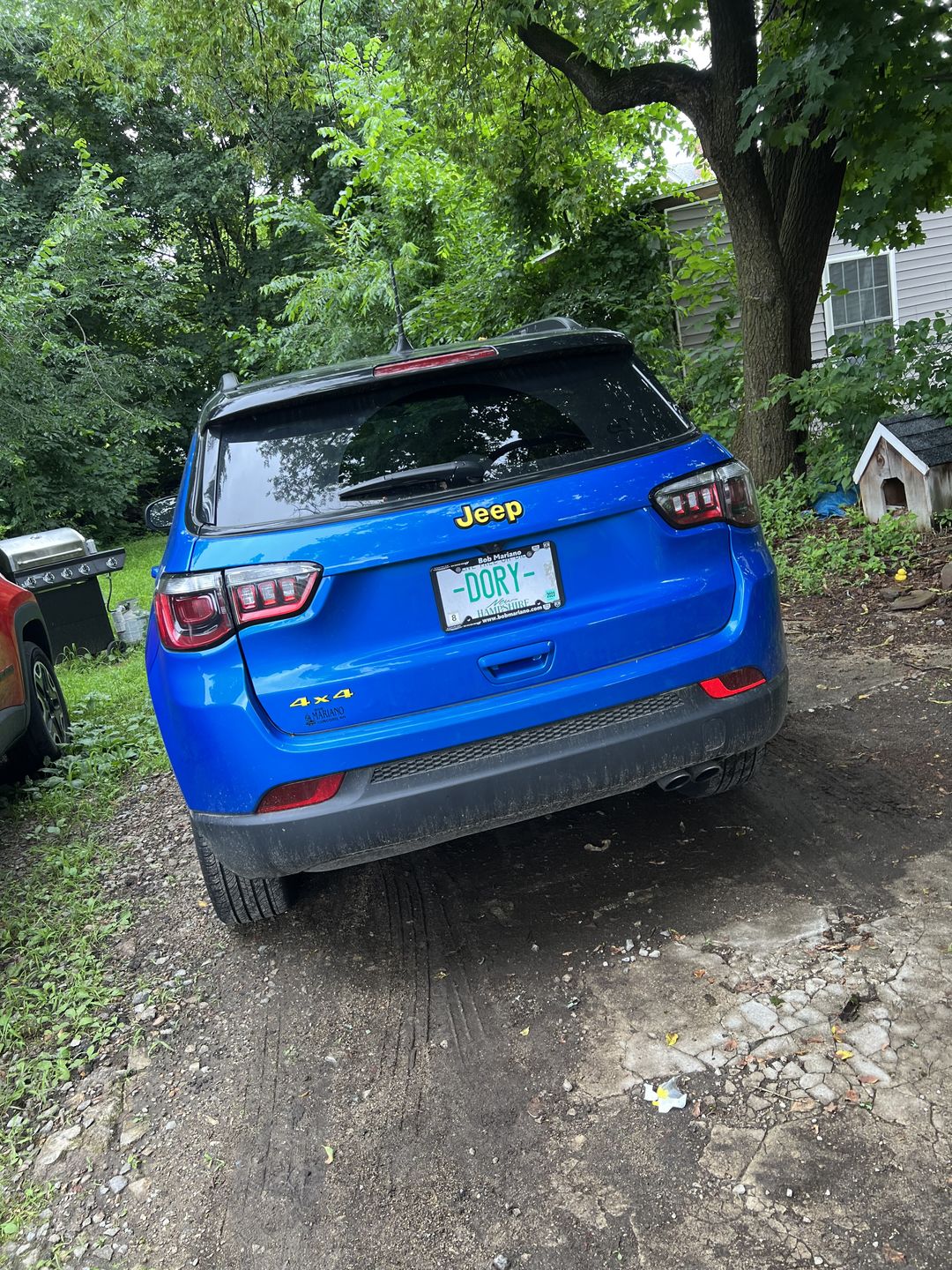 Customer photo review of JEEP Emblem Overlay Decals – Solid Colors | Fits 2014+ Jeep Compass