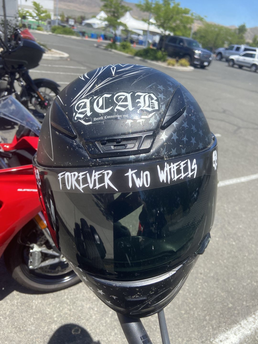 Customer photo review of FOREVER TWO WHEELS HELMET VISOR