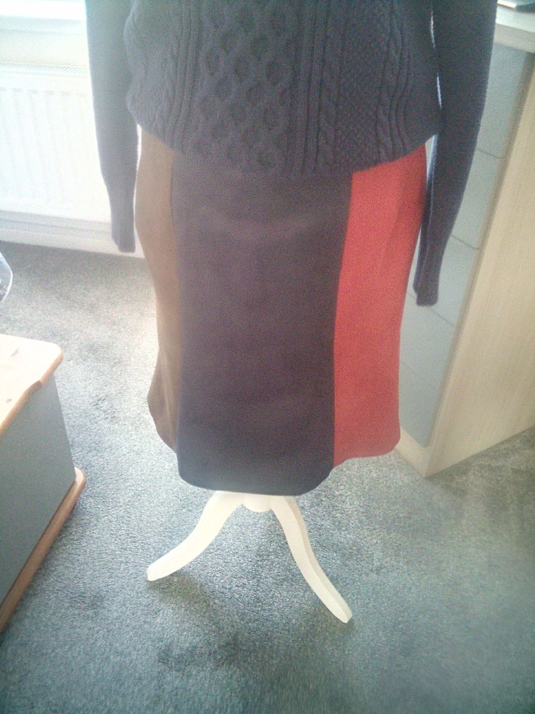 Customer photo review of Plain Faux Suede Fabric