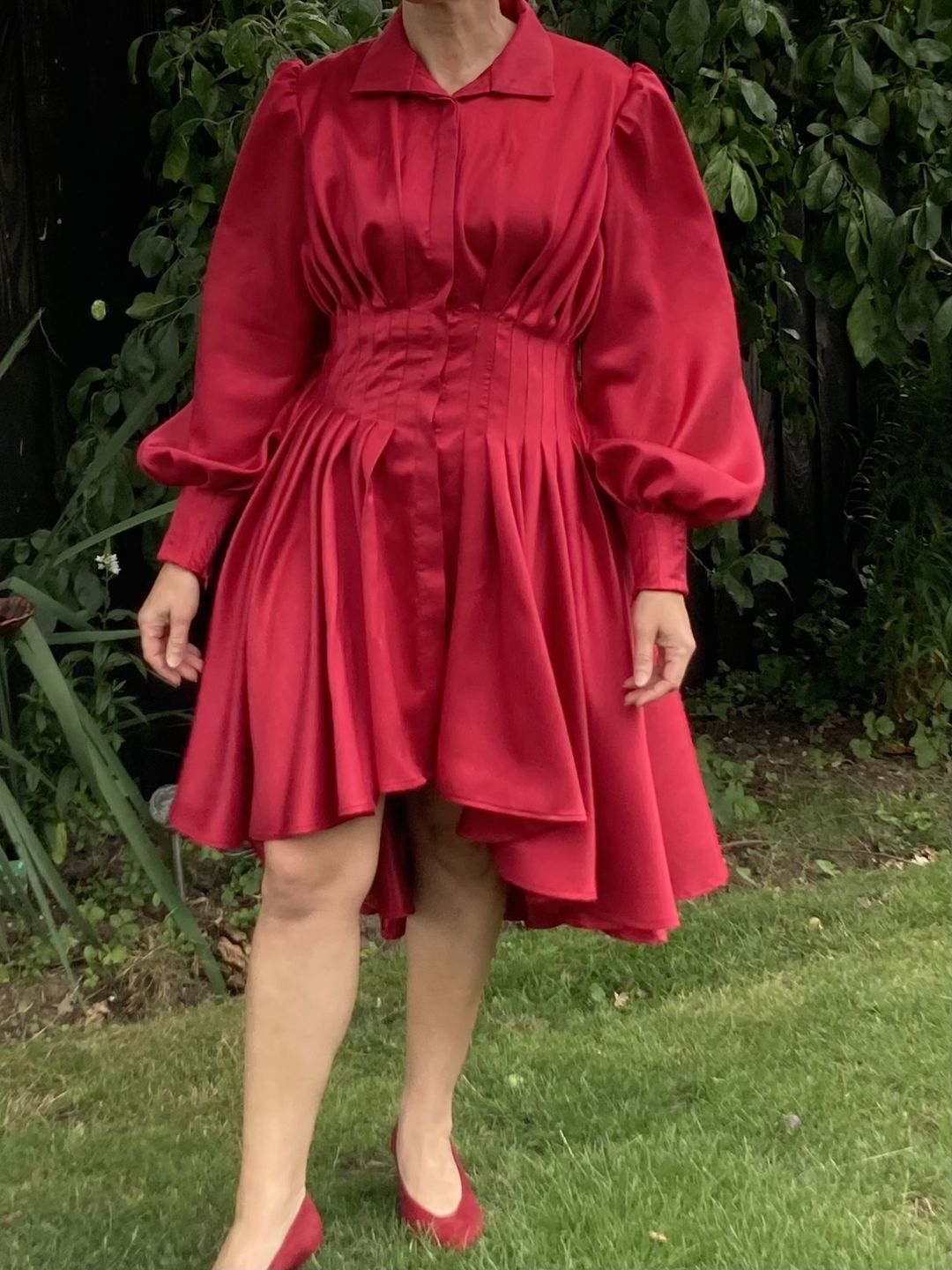 Customer photo review of Plain Shantung Satin Fabric