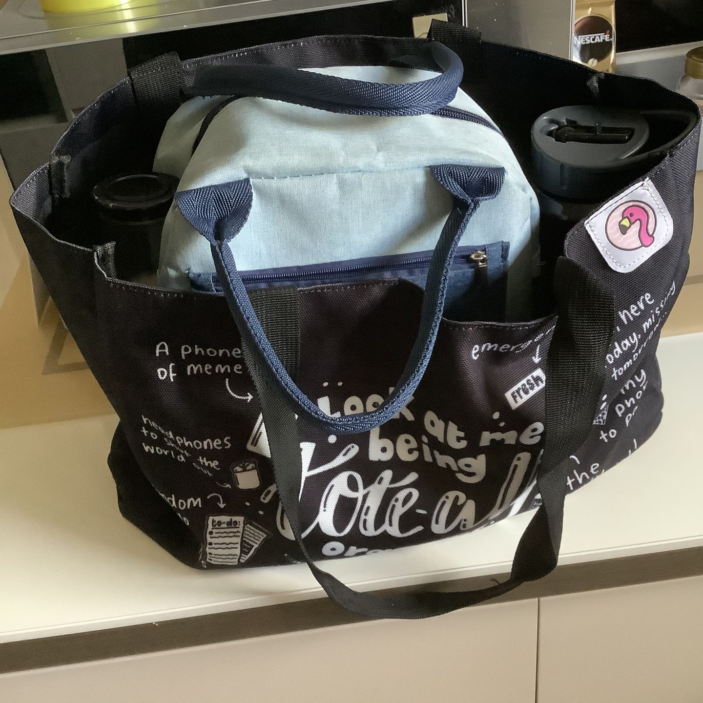 Customer photo review of Tote-ally Organised Tote Bag
