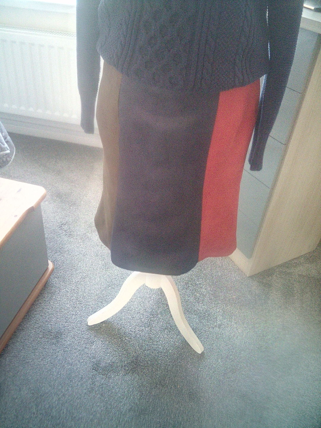 Customer photo review of Plain Faux Suede Fabric