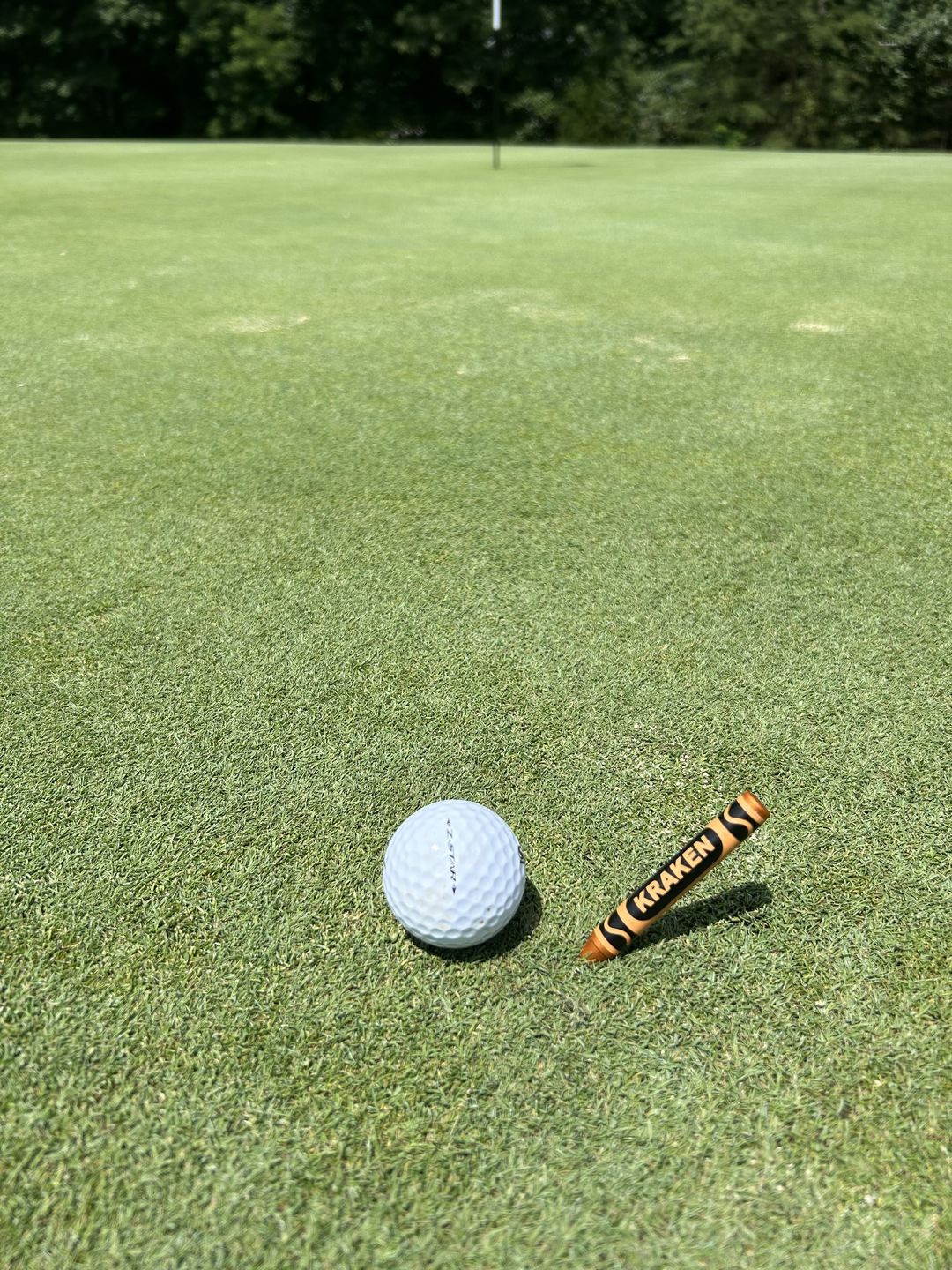 Customer photo review of Beaten to a Pulp - Orange Crayon Divot Tool