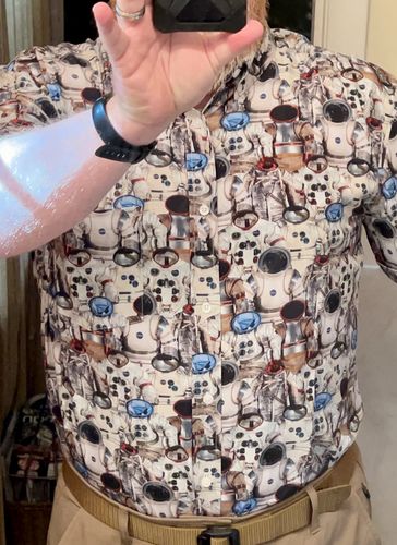Customer photo review of Smithsonian Air and Space "Suit Up" – KUNUFLEX Short Sleeve Shirt