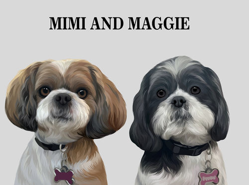 Customer photo review of Dual Passport - Custom Pet Canvas