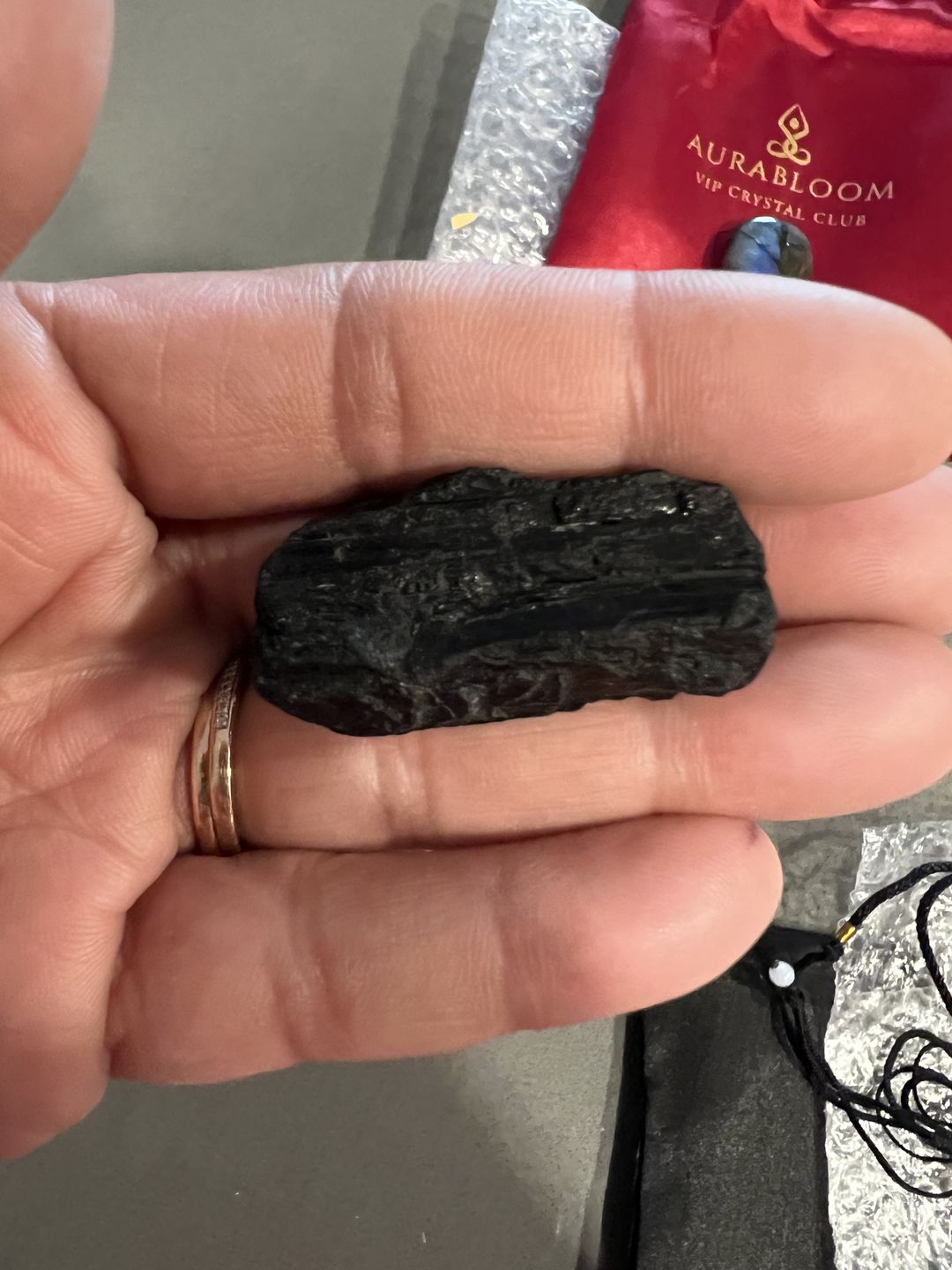 Customer photo review of Black Tourmaline Stone