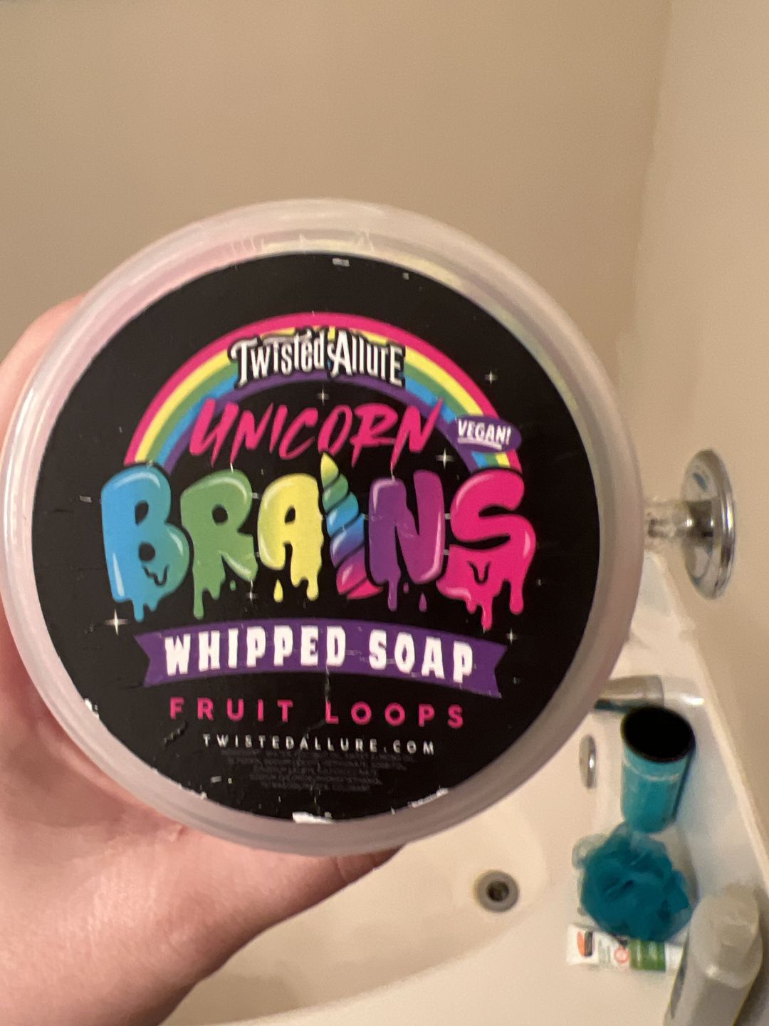 Customer photo review of Unicorn Brains Whipped Soap (Fruit Loops Cereal)