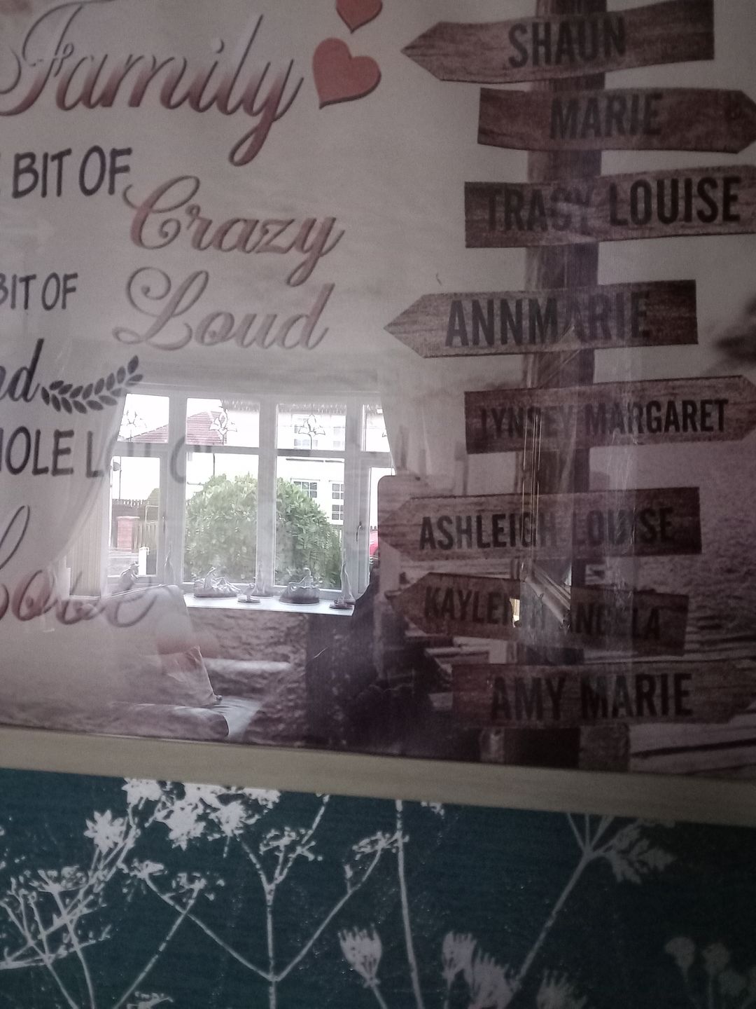 Customer photo review of Family A Little Bit Of Crazy - Personalized Canvas - Gift For Family