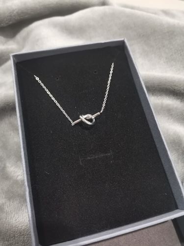 Customer photo review of Love Me Knot Necklace