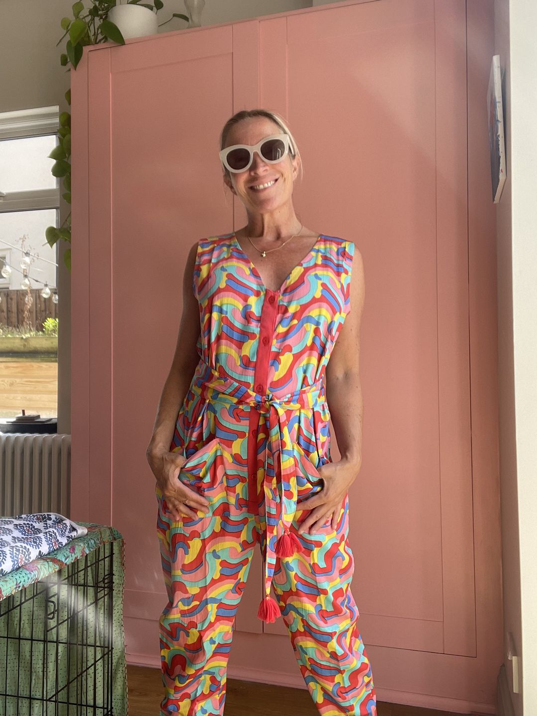 Customer photo review of Rainbow Sunny Days Jumpsuit