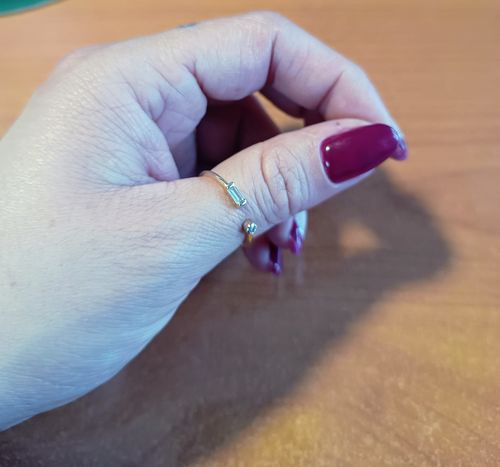 Customer photo review of ANILLO OLIVIA BAÑO DE ORO