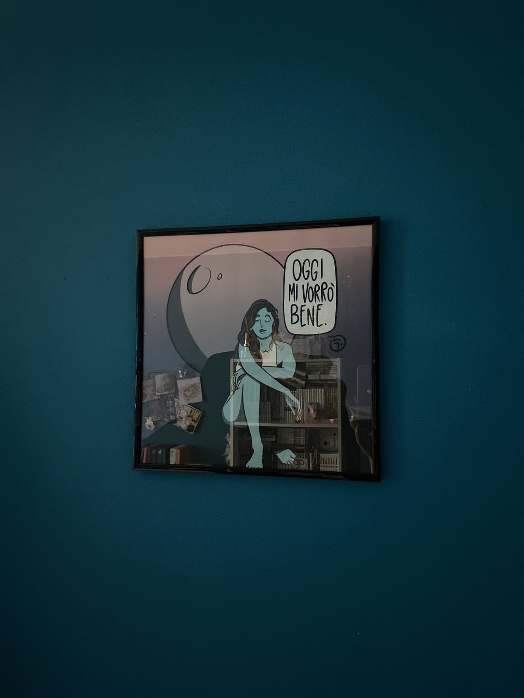 Customer photo review of Poster su cartoncino premium - Oggi mi vorrò bene