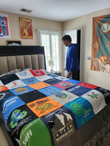 T-shirt quilt from georgia institute of technology by Regina from GA