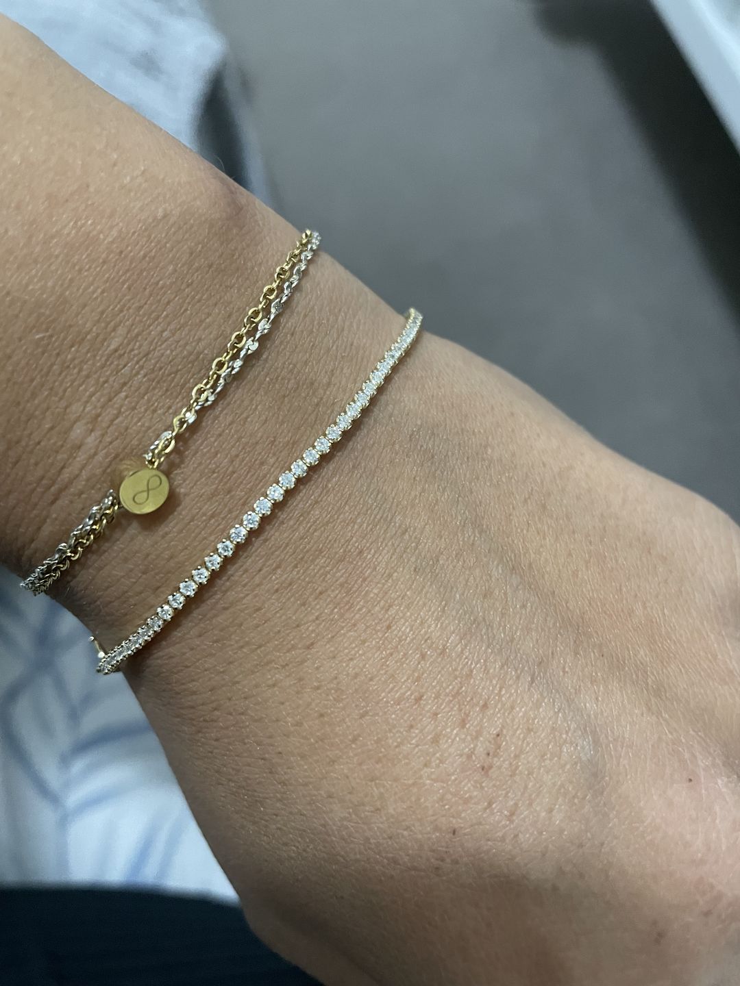 Customer photo review of Tennis Link Chain Bracelet
