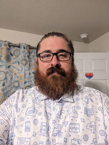 Customer photo review of Computer Software Engineer White Button Up Shirt