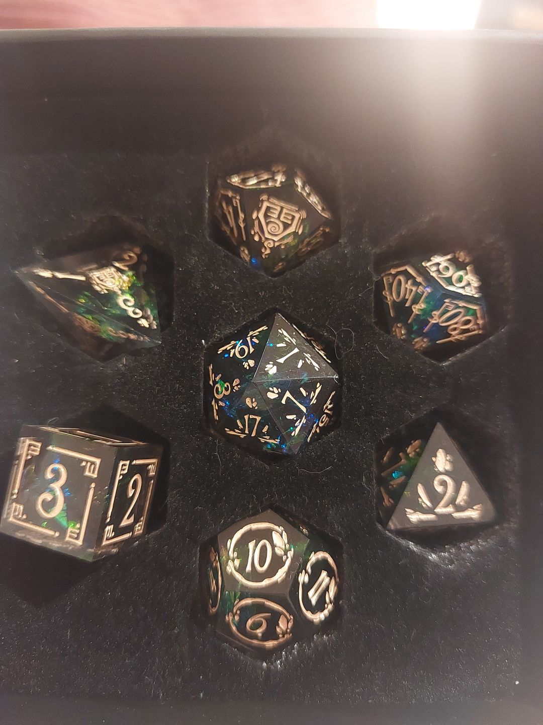 Customer photo review of Avatar Elemental Dice Collection