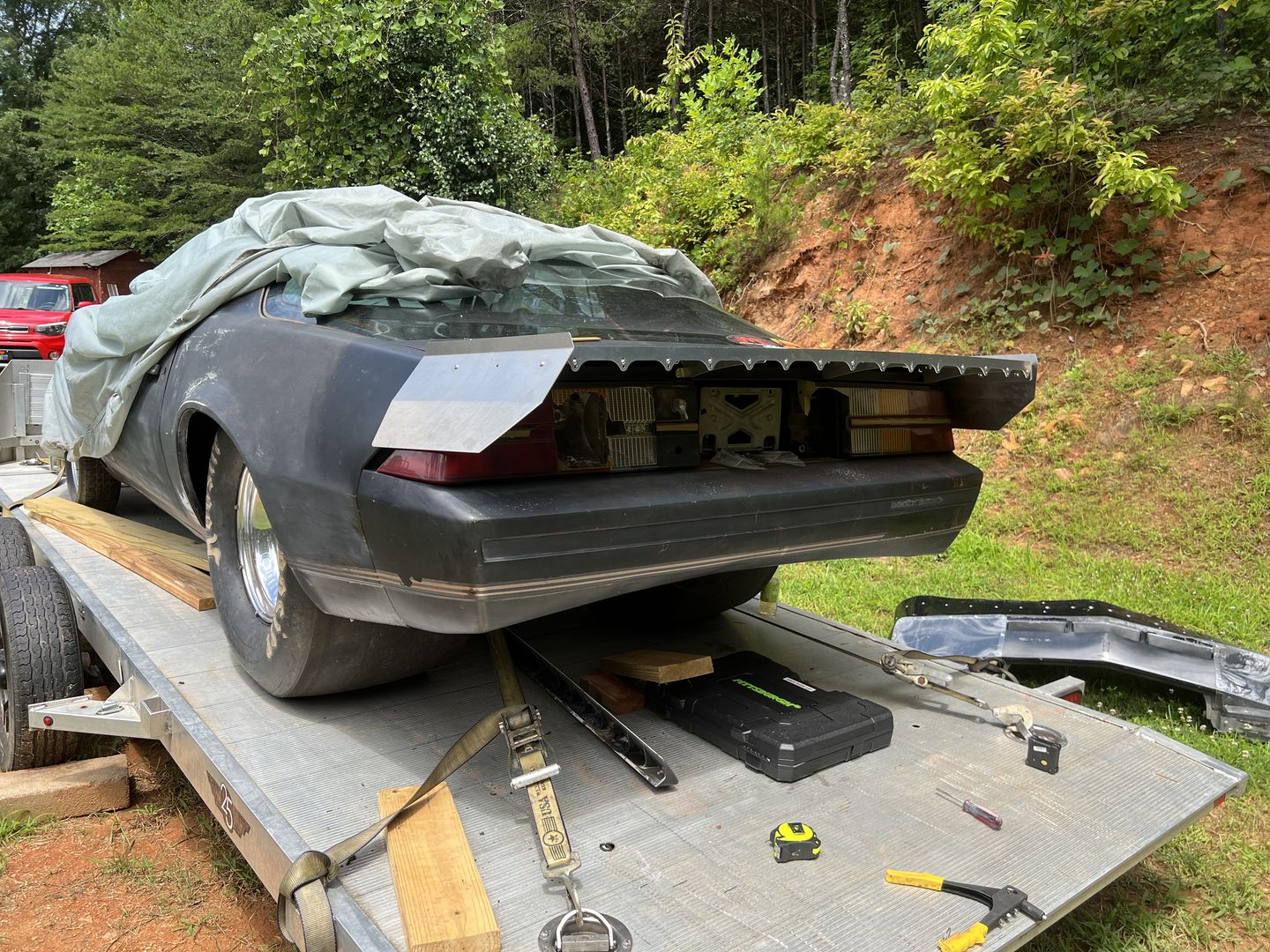 Customer photo review of 1982-92 Chevy Camaro Aluminum 15" Strutless Drag Wing 31-170