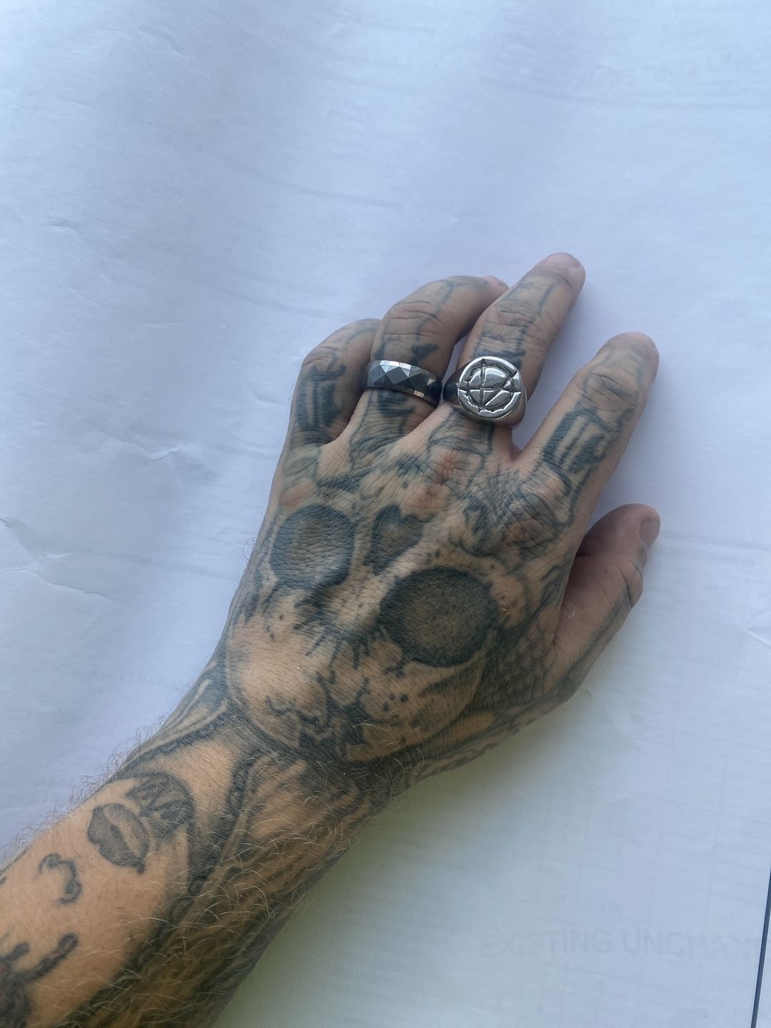 Customer photo review of ANARCHY SIGNET RING