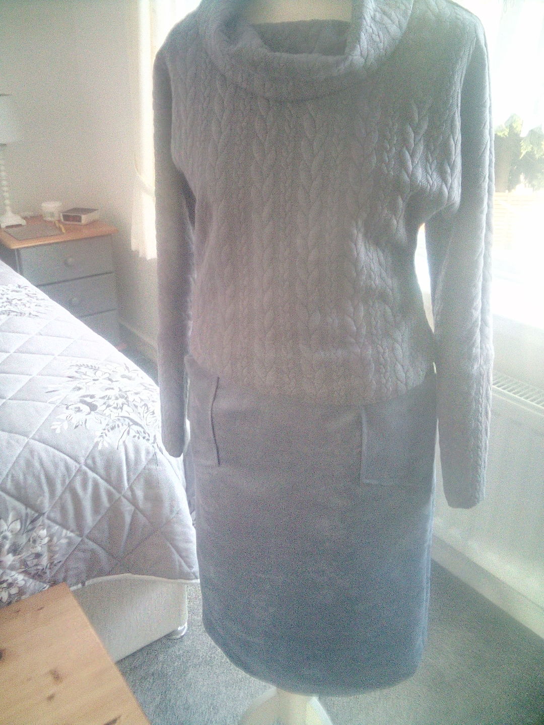 Customer photo review of Plain Faux Suede Fabric