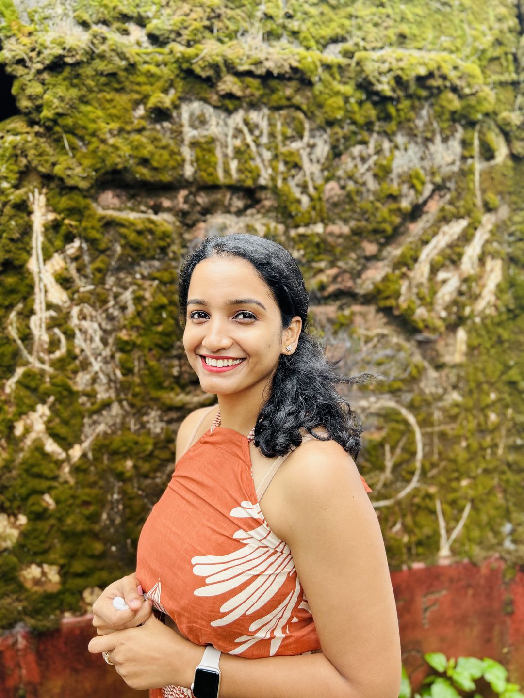 Customer photo review of Halter Crop Top - Terracotta Satori