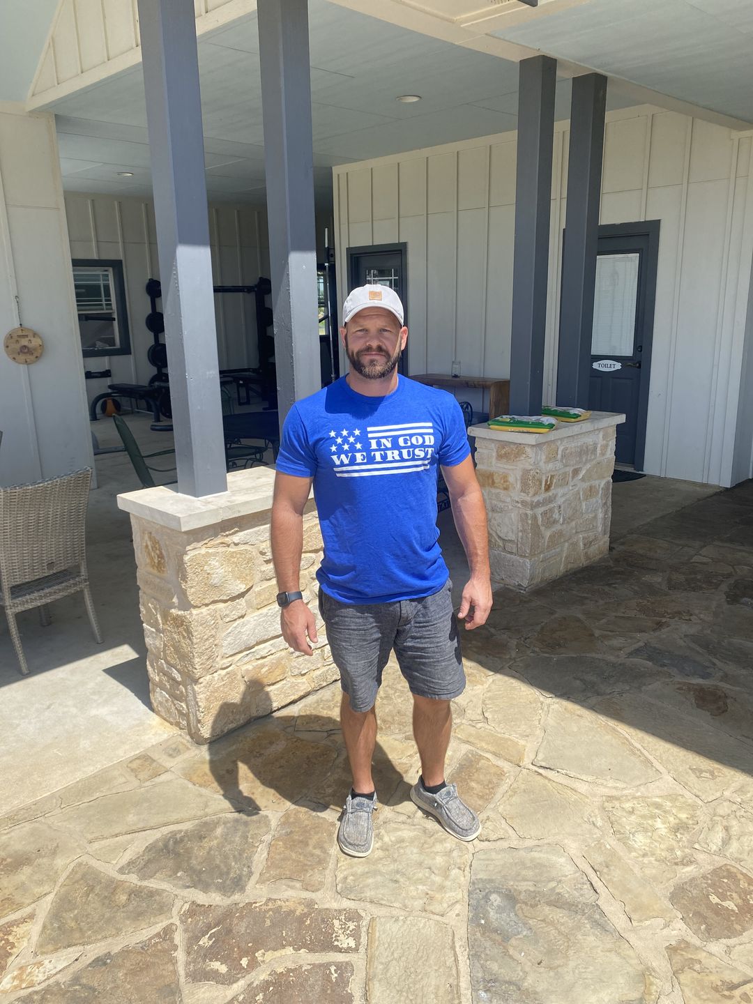 Customer photo review of In God We Trust Tee