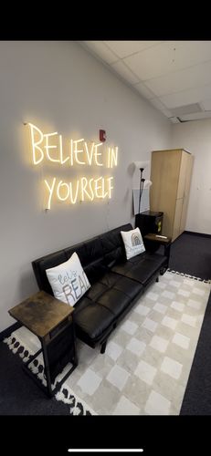 Customer photo review of Custom Neon: BELIEVE IN 
Y...