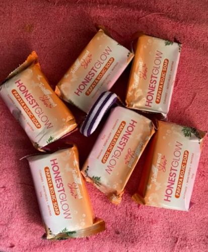 Customer photo review of HONEST GLOW KOJIC PAPAYA SOAP 70G