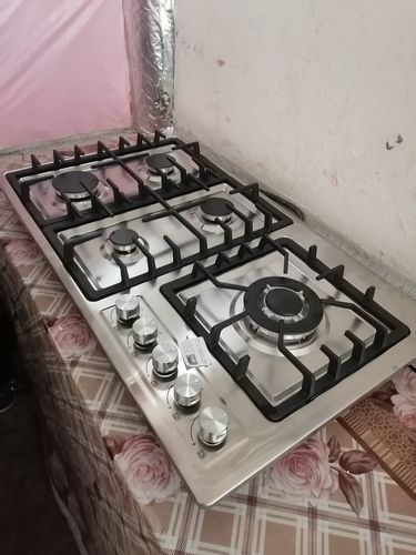 Customer photo review of Parrilla de Gas Empotrable Acero Inoxidable 5 Quemadores Premium