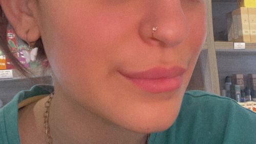 Customer photo review of Le piercing Shine - Pierre ronde