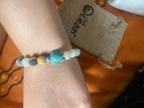 Customer photo review of "Turtle" tracking bracelet