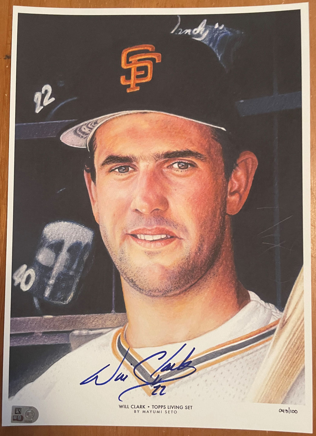 Customer photo review of Will Clark Autograph Signing