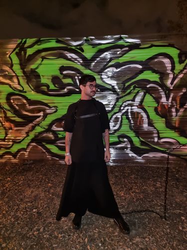 Customer photo review of Side Slits Loose Shirt