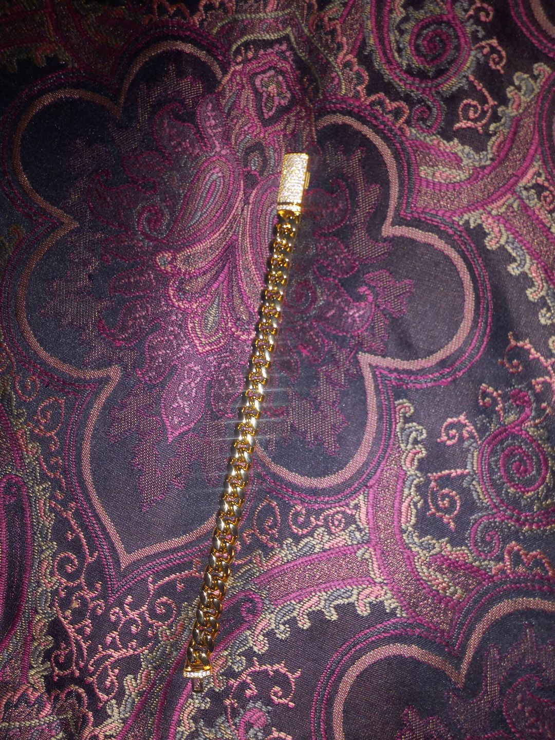 Customer photo review of VVS Moissanite Miami Cuban Chain Steel / .925 Silver