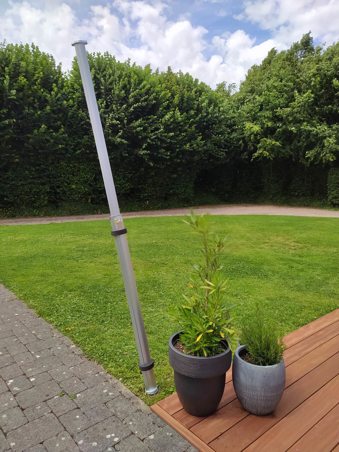 Customer photo review of Mât télescopique en aluminium pour Filet de Camouflage