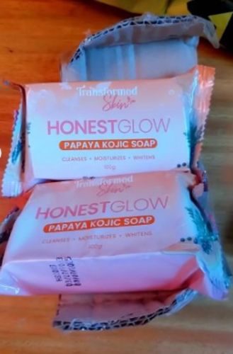 Customer photo review of HONEST GLOW KOJIC PAPAYA SOAP 70G