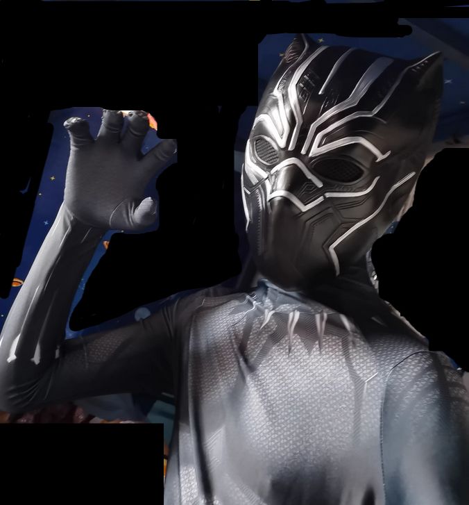 Customer photo review of Comics Vengeurs Black Panther/Panthère noire T'Challa 3D Cosplay Costume