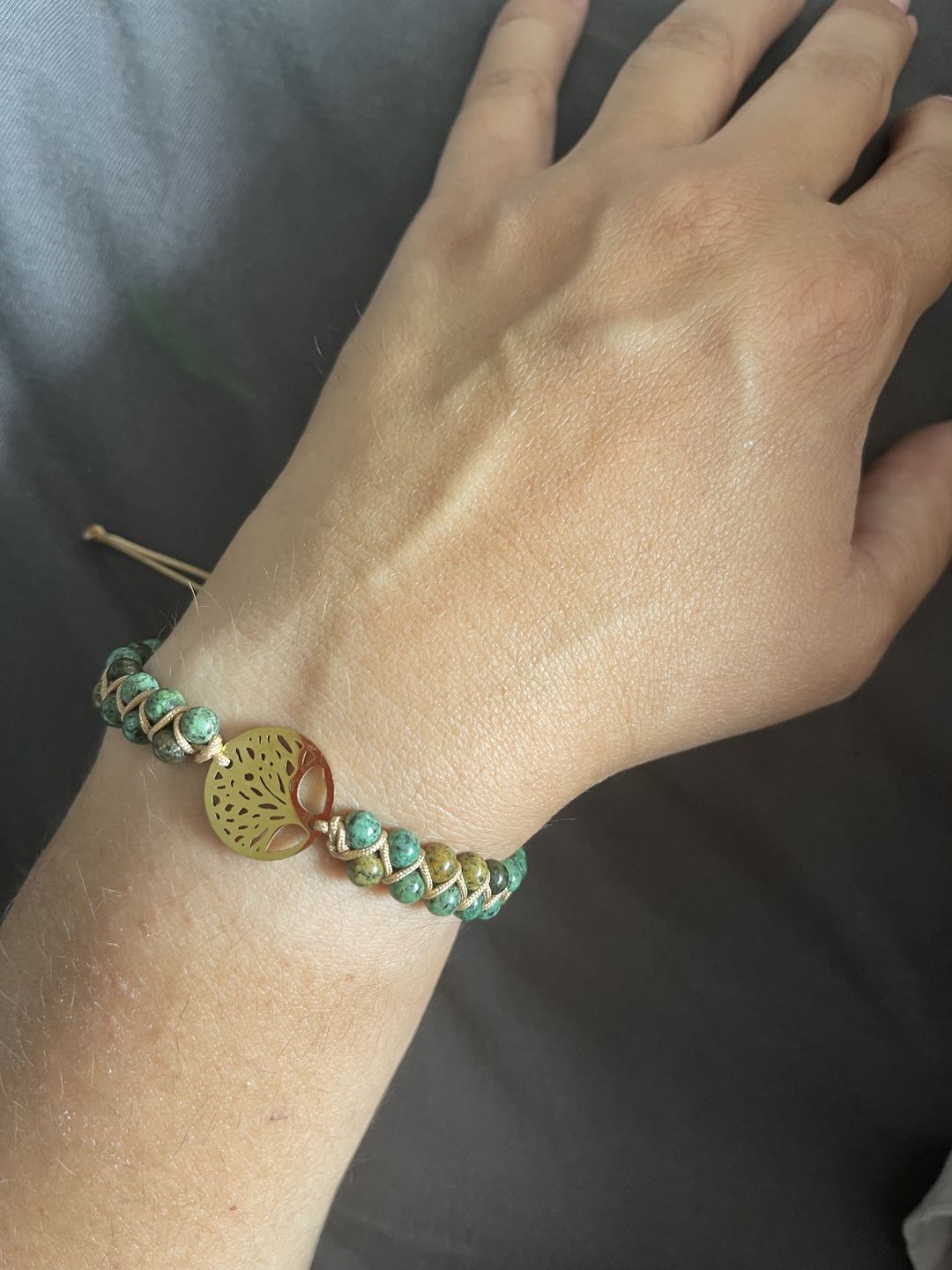 Customer photo review of LEBENSBAUM Armband aus Afrikanischen Jaspissteinen