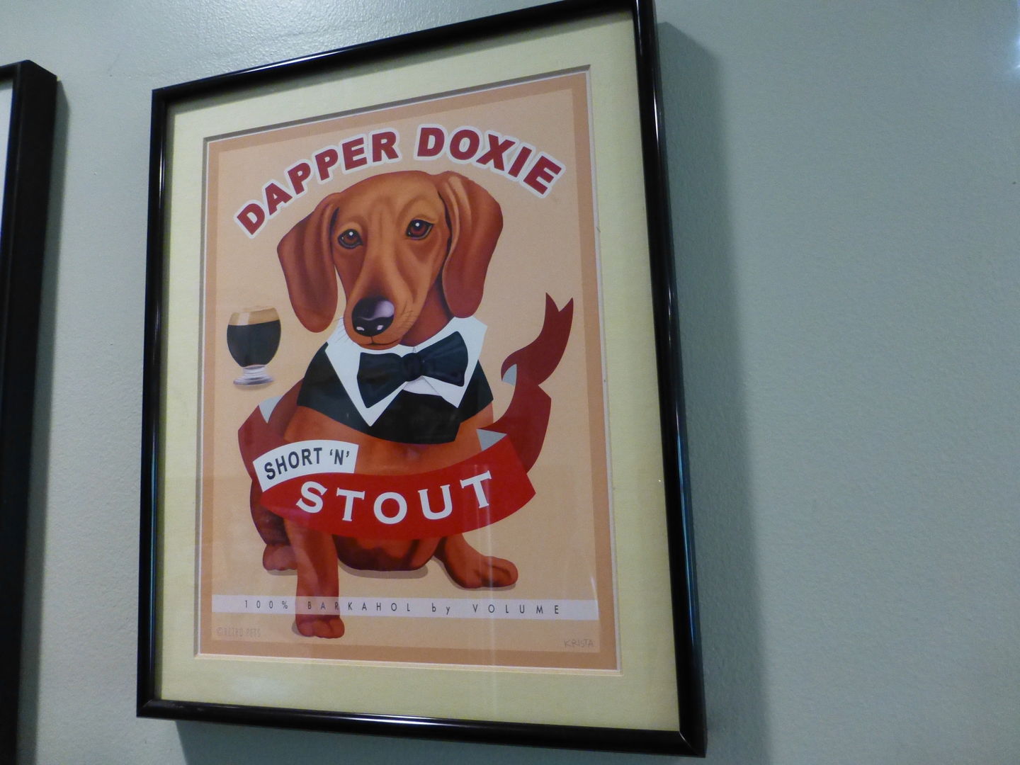 Customer photo review of Dachshund Art "Dapper Doxie" Art Print by Krista Brooks