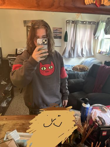 Customer photo review of Cat Sweater