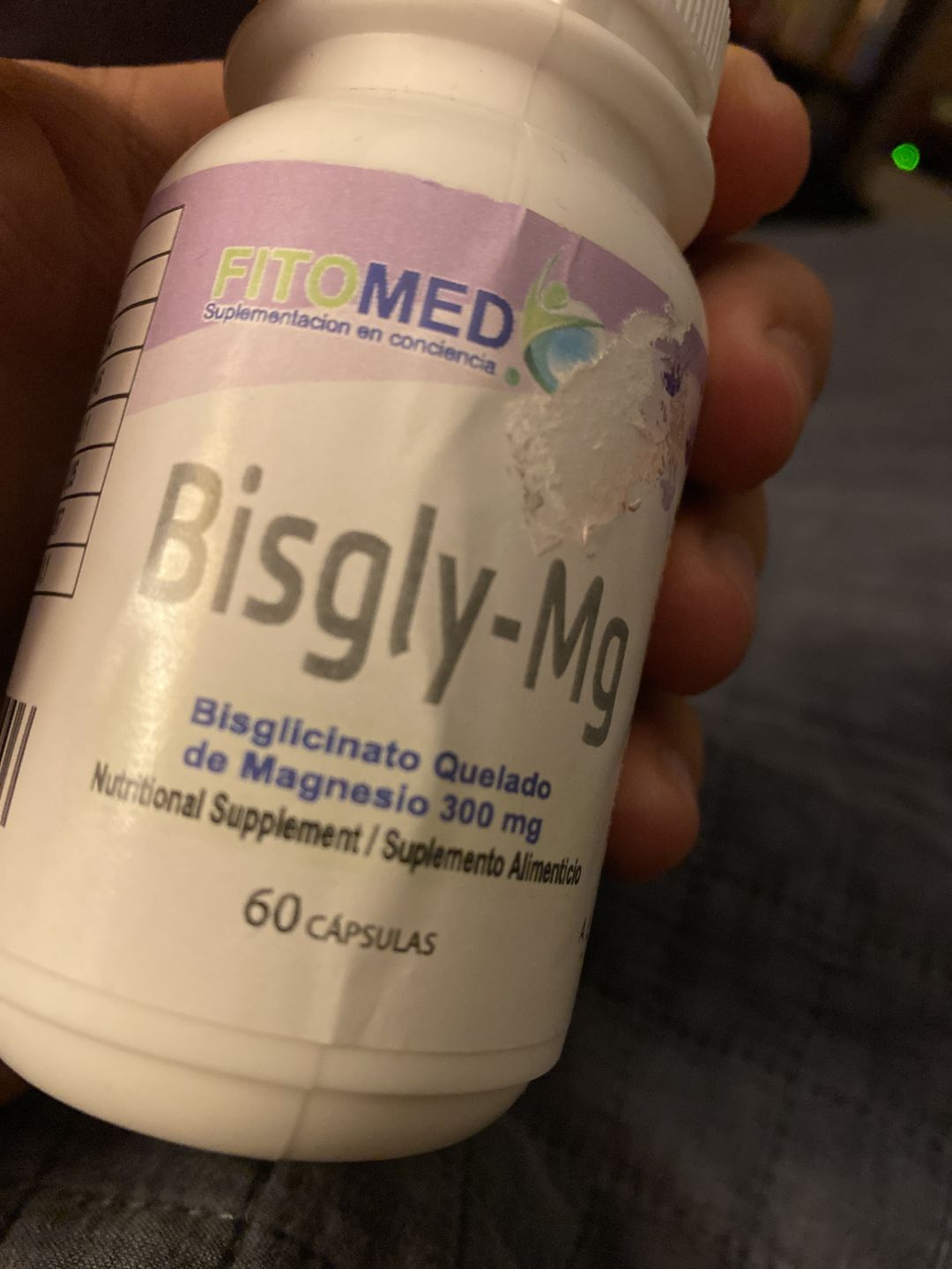 Customer photo review of Bisgly Mg 300 mg-60 cáps