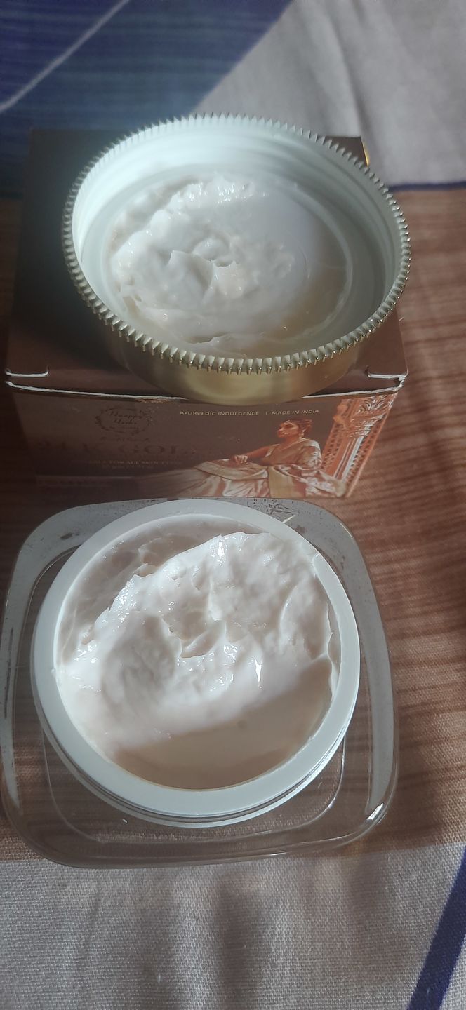 Customer photo review of 24K Gold Flawless Wonder Cream