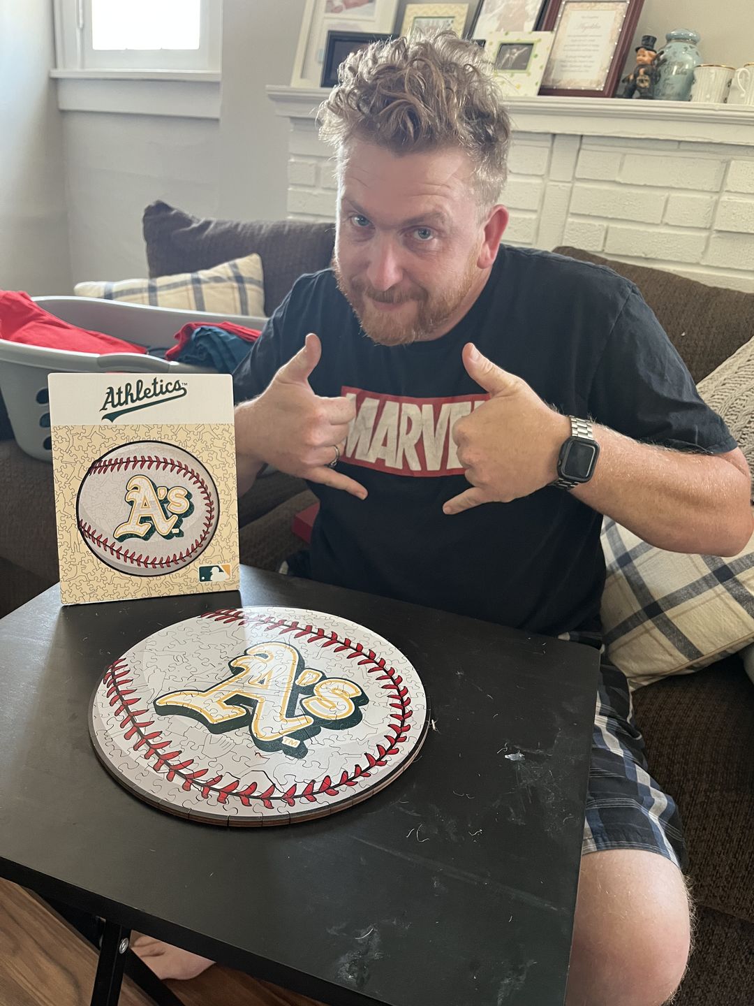 Customer photo review of Oakland Athletics® - Official Wooden Puzzle