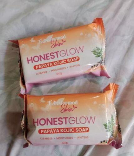 Customer photo review of HONEST GLOW KOJIC PAPAYA SOAP 70G