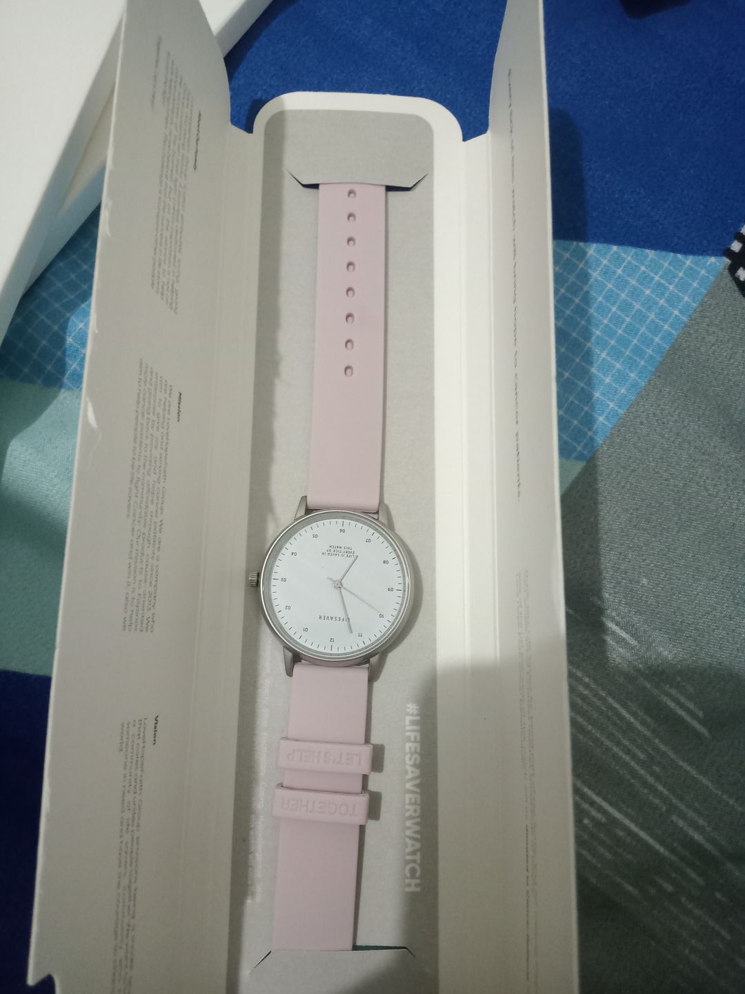 Customer photo review of Life Saver Watch 4.0 – Pink