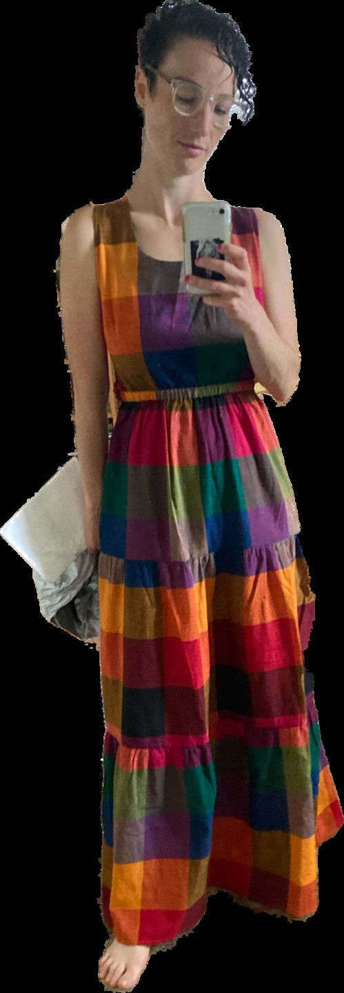 Customer photo review of GEMA TIER DRESS | MULTI CHEX