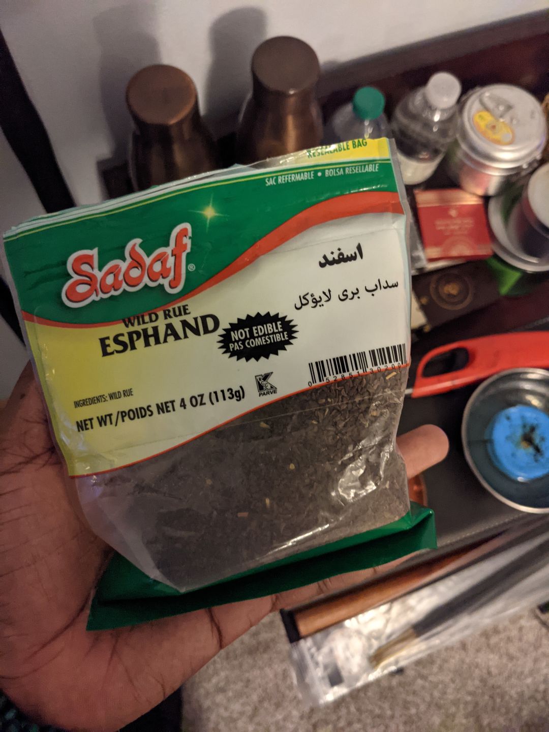 Customer photo review of Esphand Incense - Wild Rue Seed - Pack of 2 Esfan