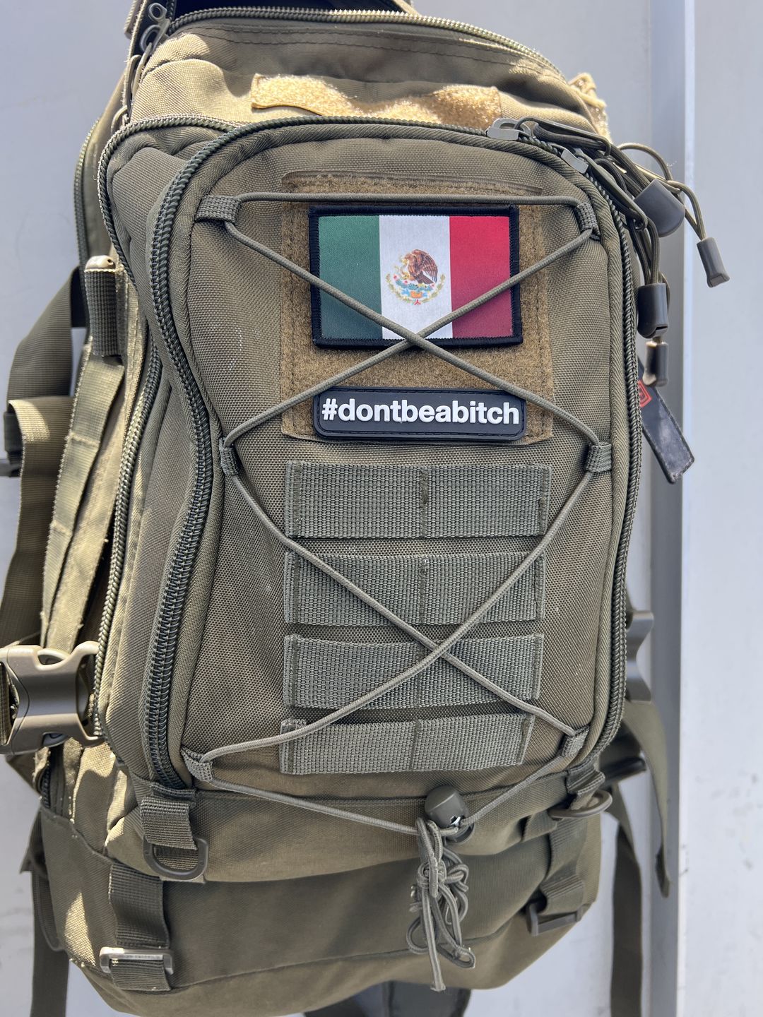Customer photo review of Don't Be A Bitch Morale Patch